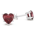 02013-KL001-2-Kolczyki z białego złota 14k z naturalnymi czerwonymi topazami swarovski-2ct.webp