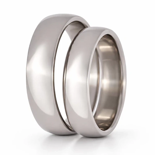 Trauringe aus Titan Titan poliert 5 mm