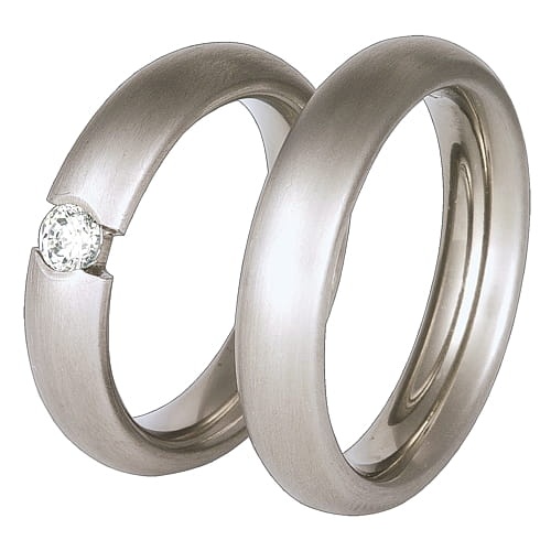 Obrączki z tytanu z diamentem 0-20ct